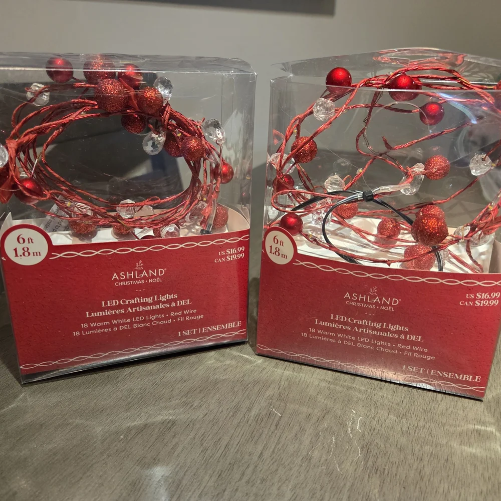 Ashland Sparkling Red LED String Lights (Set Of 2 Boxes)